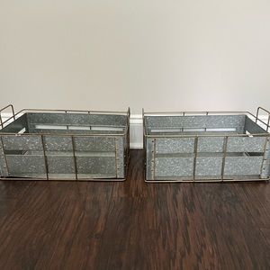 Set of 2 Hearth and Hand with Magnolia for Target Galvanized Storage Bins